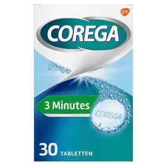 Trekpleister Corega 3 Minutes Dagelijkse Reiniger Tabletten aanbieding