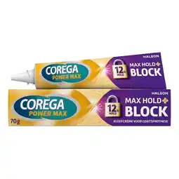 Trekpleister Corega Power Max Max Hold + Block Kleefcrème aanbieding
