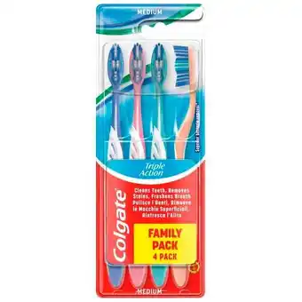 Trekpleister Colgate Triple Action Medium Tandenborstels aanbieding