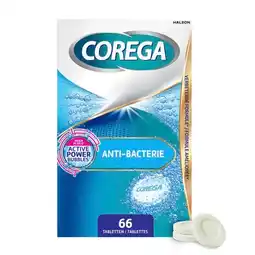 Trekpleister Corega Anti-bacterie Dagelijkse Reiniger Tabletten aanbieding