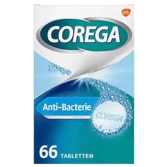Trekpleister Corega Anti-bacterie Dagelijkse Reiniger Tabletten aanbieding