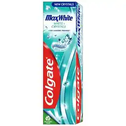 Trekpleister Colgate Max White White Crystals Tandpasta aanbieding