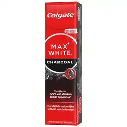 Trekpleister Colgate Max White Charcoal Whitening Tandpasta aanbieding