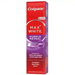 Trekpleister Colgate Max White Purple Reveal Tandpasta aanbieding