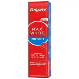 Trekpleister Colgate Max White Instant Tandpasta aanbieding