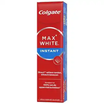 Trekpleister Colgate Max White Instant Tandpasta aanbieding