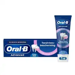 Trekpleister Oral-B Advanced Tandvleesbescherming Frisse Munt Tandpasta aanbieding