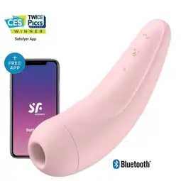 Trekpleister Satisfyer Curvy 2+ Air Pulse Stimulator + Vibration Vibrator aanbieding
