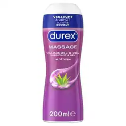 Trekpleister Durex Play Aloë Vera 2-In-1 Massageolie en Glijmiddel aanbieding