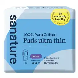 Trekpleister Sanature 100% Katoenen Super Maandverband aanbieding