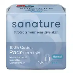 Trekpleister Sanature 100% Katoenen Normal Maandverband aanbieding