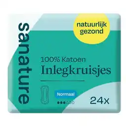 Trekpleister Sanature 100% Katoenen Normal Inlegkruisjes aanbieding