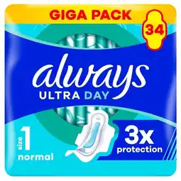 Trekpleister Always Ultra Day Normal Maandverband aanbieding