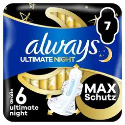 Trekpleister Always Ultimate Night Maandverband aanbieding
