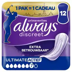 Trekpleister Always Discreet Ultimate Incontinentieverband aanbieding