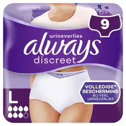 Trekpleister Always Discreet Incontinentiebroekjes aanbieding