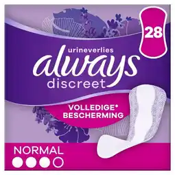 Trekpleister Always Discreet Normal Inlegkruisjes aanbieding