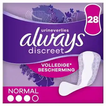 Trekpleister Always Discreet Normal Inlegkruisjes aanbieding