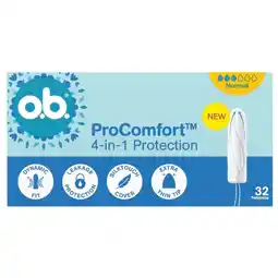 Trekpleister o.b. ProComfort Normal Tampons aanbieding