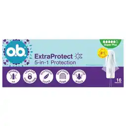 Trekpleister o.b. ExtraProtect Super + Comfort Tampons aanbieding