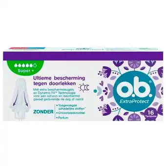 Trekpleister o.b. ExtraProtect Super + Comfort Tampons aanbieding