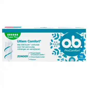 Trekpleister o.b. ProComfort Super Plus Tampons aanbieding