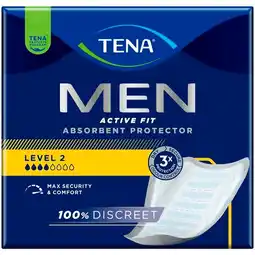 Trekpleister Tena Men Level 2 Medium Absorbent Protector aanbieding