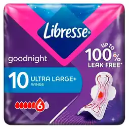 Trekpleister Libresse Goodnight Ultra Night Wing Maandverband aanbieding