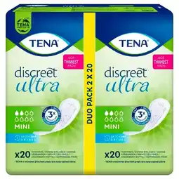 Trekpleister Tena Discreet Ultra Mini Verbanden aanbieding