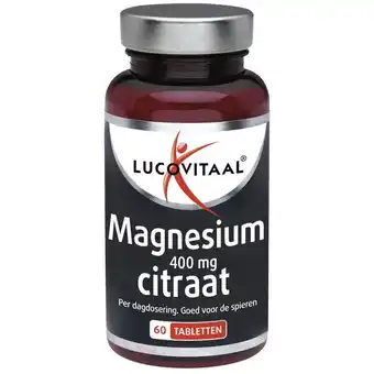 Trekpleister Lucovitaal Magnesium Citraat 400mg Tabletten aanbieding