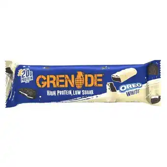 Trekpleister Grenade Oreo White Eiwitreep aanbieding