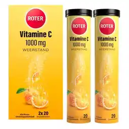 Trekpleister Roter Vitamine C 1000 mg Abrikoos-Sinaasappel Bruistabletten aanbieding