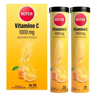 Trekpleister Roter Vitamine C 1000 mg Abrikoos-Sinaasappel Bruistabletten aanbieding