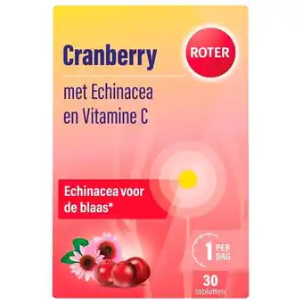 Trekpleister Roter Cranberry Vitamine C en Echinacea Tabletten aanbieding