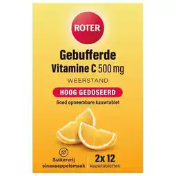 Trekpleister Roter Gebufferde Vitamine C 500mg Kauwtabletten aanbieding