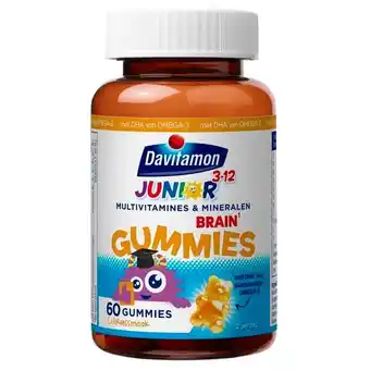 Trekpleister Davitamon Junior 3-12 Jaar Brain Gummies aanbieding