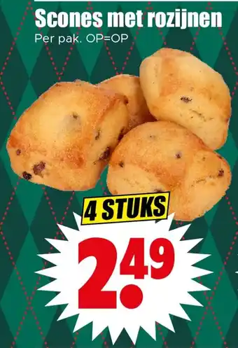 Dirk Scones met Rozijnen aanbieding