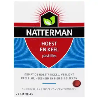 Trekpleister Natterman Hoest en Keel Pastilles aanbieding