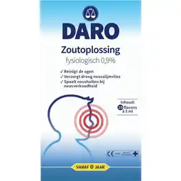 Trekpleister Daro Fysiologische Zoutoplossing 0,9% aanbieding