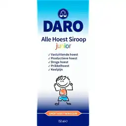 Trekpleister Daro Junior Alle Hoest Siroop aanbieding
