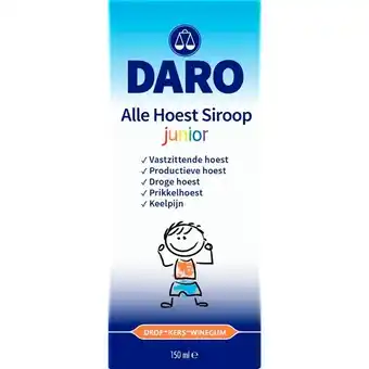 Trekpleister Daro Junior Alle Hoest Siroop aanbieding