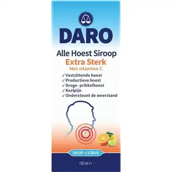 Trekpleister Daro Extra Sterk Alle Hoest Siroop met Vitamine C aanbieding
