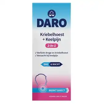 Trekpleister Daro 2-In-1 Kriebelhoest + Keelpijn aanbieding