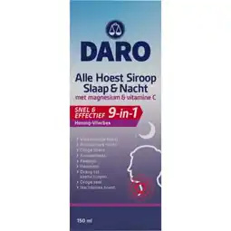 Trekpleister Daro Alle Hoest Siroop Slaap & Nacht Hoestsiroop aanbieding