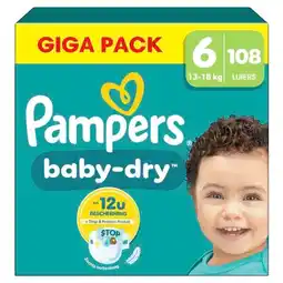 Trekpleister Pampers Baby-Dry Maat 6 Luiers aanbieding
