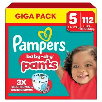 Trekpleister Pampers Baby-Dry Pants Maat 5 Luierbroekjes aanbieding