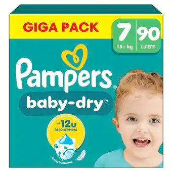 Trekpleister Pampers Baby-Dry Maat 7 Luiers aanbieding