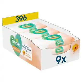 Trekpleister Pampers Harmonie Protect & Care Calendula Babydoekjes aanbieding