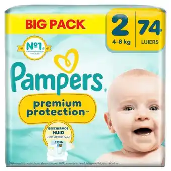 Trekpleister Pampers Premium Protection Maat 2 Luiers aanbieding