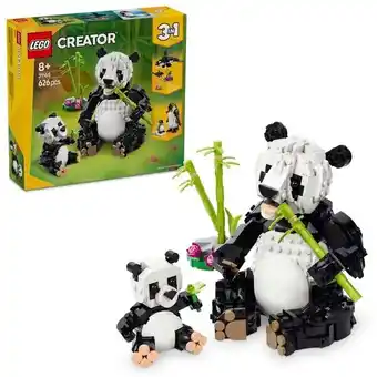 Trekpleister LEGO Creator 31165 3-in-1 Wilde Dieren: Pandafamilie aanbieding